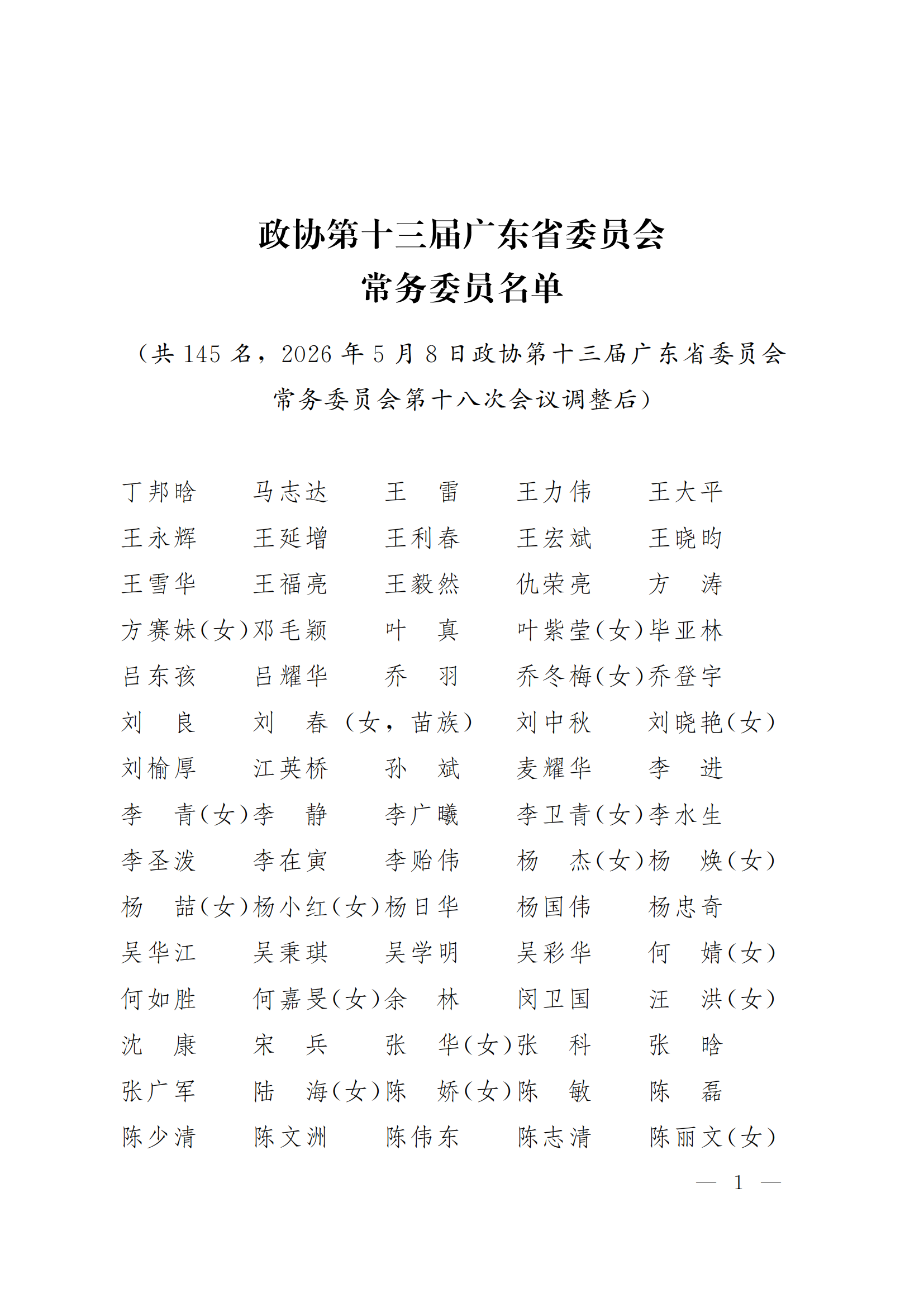 202605政协第十三届广东省委员会常务委员名单_00.png